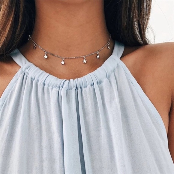 Jewelry - Silver Star Choker Necklace